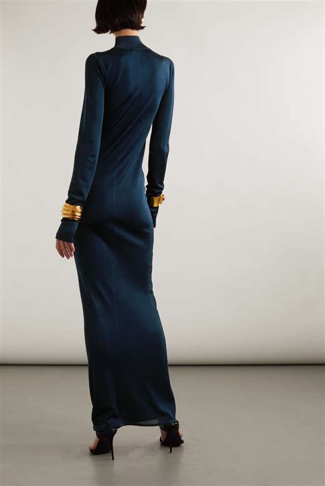 yves saint laurent turtleneck|Turtleneck dress in stretch jersey .